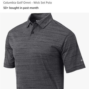 Grey Columbia Golf Polo XL